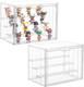 Display Case for Collectibles 4 Layer Updated Adjustable Acrylic Display Case wi