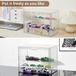 Display Case for Collectibles 4 Layer Updated Adjustable Acrylic Display Case wi