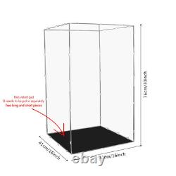 Display Case for Collectibles Assemble Clear Acrylic Box Alternative Glass Ca