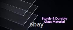 Display Case with LED Lights, Display Cabinet with Glass Stora