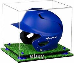 Display Cases Versatile Display-Box with Navy Blue Risers & Turf Base (A012)