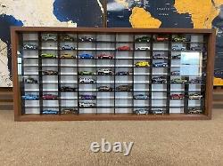 Display case cabinet for 1/64 diecast scale cars 100 Comp. #5 (READY TO SHIP)