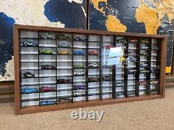 Display case cabinet for 1/64 diecast scale cars 100 Comp. #5 (READY TO SHIP)