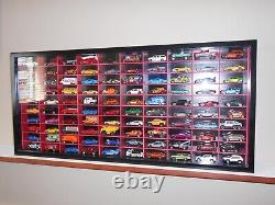 Display case cabinet for 1/64 diecast scale cars 100 Comprtments