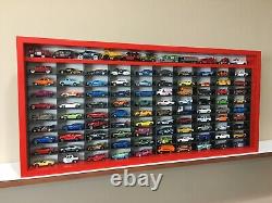 Display case cabinet for 1/64 diecast scale cars 91 Compartments