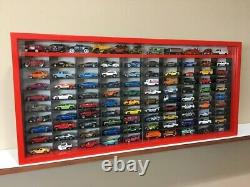 Display case cabinet for 1/64 diecast scale cars 91 Compartments