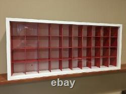 Display case cabinet for baseball ball or others 40 Compartments