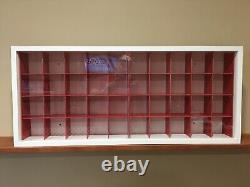 Display case cabinet for baseball ball or others 40 Compartments