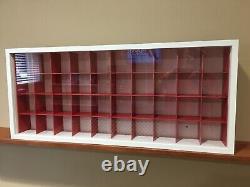 Display case cabinet for baseball ball or others 40 Compartments