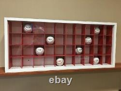 Display case cabinet for baseball ball or others 40 Compartments