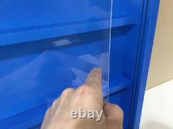 Display case cabinet for baseball cards & others 3 Compartments (Made in USA)