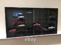 Display case cabinet for diecast 1/43 scale cars 36 Compartments