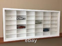 Display case cabinet for diecast 1/43 scale cars 36 Compartments