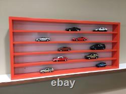 Display case cabinet for diecast 1/43 scale cars 5 Compartments (Made in USA)