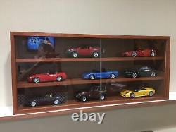 Display case cabinet shelves for 1/18 scale cars 3 Compartments