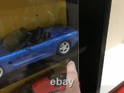 Display case cabinet shelves for diecast 1/18 scale cars 2 Compartments