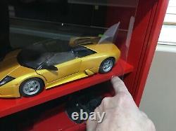 Display case cabinet shelves for diecast 1/18 scale cars 4 Compartments