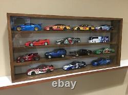 Display case cabinet shelves for diecast 1/25 scale cars 4 Compartments