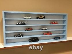 Display case cabinet shelves for diecast 1/43 scale cars 5 Compartments