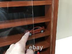 Display case cabinet shelves for diecast 1/43 scale cars 5 Compartments