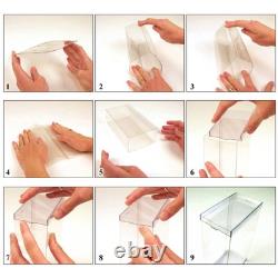 DollSafe Clear Folding Display Box for 17-18.5 inch Dolls, 6 W x 3 D x 19 H