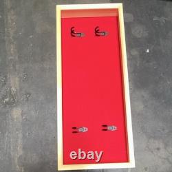 Double Rifle Display Case Wall Rack Cabinet