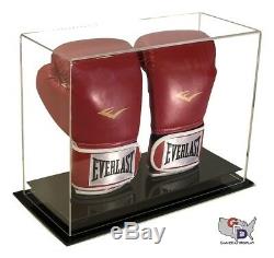 Double Vertical Boxing Glove Display Counter or Desk Top Case by GameDay Display