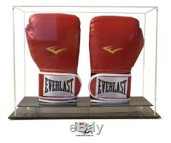 Double Vertical Boxing Glove Display Counter or Desk Top Case by GameDay Display