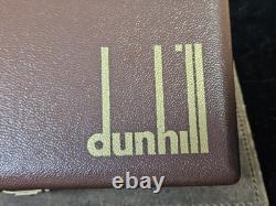 Dunhill Storage/Display Case Salesman Box Holds 6 Pipes Light Brown #3