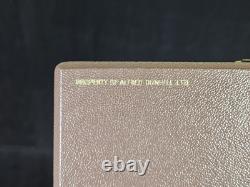 Dunhill Storage/Display Case Salesman Box Holds 6 Pipes Light Brown #3