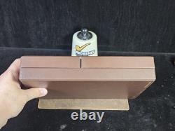 Dunhill Storage/Display Case Salesman Box Holds 6 Pipes Light Brown #3