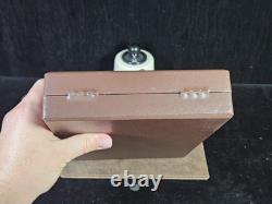 Dunhill Storage/Display Case Salesman Box Holds 6 Pipes Light Brown #3