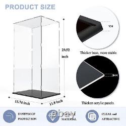 DuvinDD Acrylic Display Case for Large Collectibles, 29 inch Tall Clear Acryl