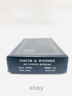Early Original Smith & Wesson Model 36 2 Inch Box 38 Chief's Special SQUARE Butt