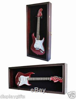 Electric Guitar Display Case Wall Cabinet Shadow Box, Measure before Buy