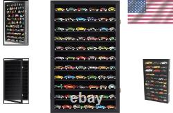 Elegant Diecast Display Case for 1/64-1/43 Scale Cars Wall Mountable Rack