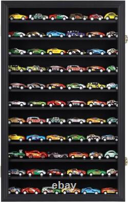Elegant Diecast Display Case for 1/64-1/43 Scale Cars Wall Mountable Rack