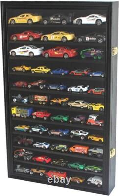 Elegant Diecast Display Case for 1/64-1/43 Scale Cars Wall Mountable Rack