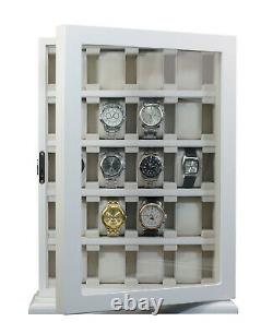 Elegant Watch Jewelry Display Storage Holder Case Glass Box Organizer Gift 52b