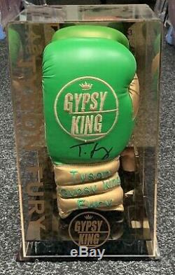 Exclusive Gypsy King Tyson Fury Signed Boxing Glove Display Case Proof Rare