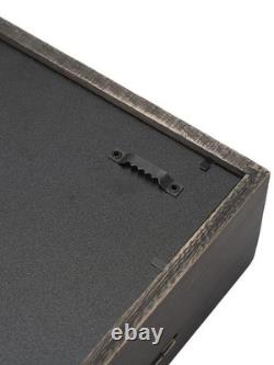 Extra Large Shadow Box 20x20, Square Boxes Display Cases Weathered Black