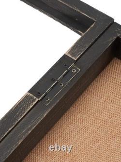Extra Large Shadow Box 20x20, Square Boxes Display Cases Weathered Black