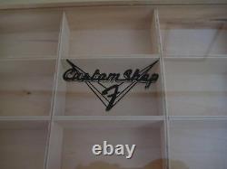 Fender Custom Shop Logo Wood Store Display Box Case Fender Guitar Picks Pick NOS