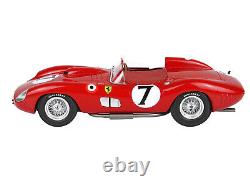 Ferrari 315s/335s #7 24h Le Mans (1957) & Display Case 1/18 Model Car Bbr C1807e