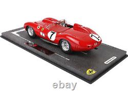 Ferrari 315s/335s #7 24h Le Mans (1957) & Display Case 1/18 Model Car Bbr C1807e