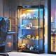 Figure Display Case 4 Tier RGB LED Light Action Minifigures Shelf Glass Cabinet