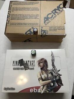 Final Fantasy TCG Opus 1 Sealed Booster Box with Acrylic Display Case