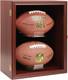 Football Case Display Case Wall Mount Full Size Wooden Football Box Memorabilia