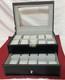 For 20 Watches Box Showcase Display Jewel Case Housing Black