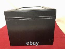 For 20 Watches Box Showcase Display Jewel Case Housing Black